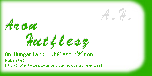 aron hutflesz business card